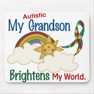 Autismus ERHELLT MEINEN WELT1 Enkel Mousepad