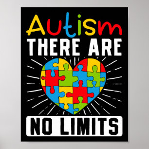 Autismus Es gibt keine Grenzen für Sensibilisierun Poster