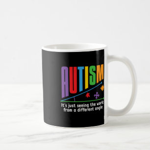 Autismus - es sieht nur den anderen Winkel der Wel Kaffeetasse