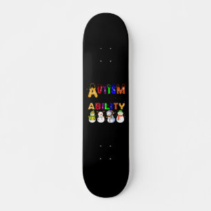 Autismus Fähigkeit Snowmans Autismus Bewusstsein Skateboard