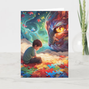 Autismus Faltkarte Karte