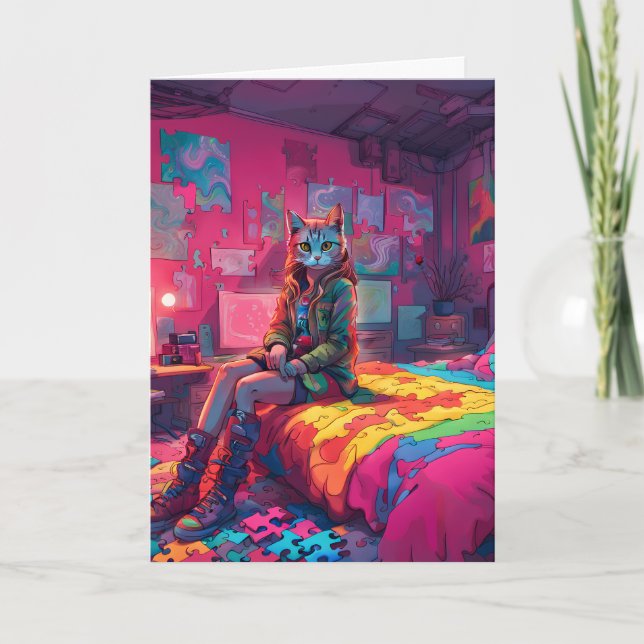 Autismus Faltkarte Karte (Vorderseite)