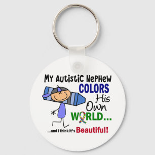 Autismus FÄRBT SEINEN EIGENEN WELTneffeen Schlüsselanhänger