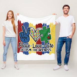 Autismus - Fleece Blanket, 50"x60"
