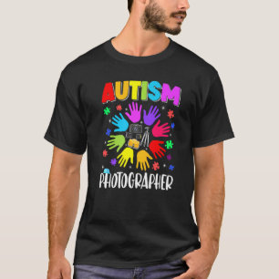 Autismus Fotograf Rätsel Autismus-Bewusstsein Auti T-Shirt