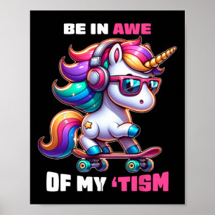 Autismus Funny in Awe meiner Taufe Meme Autistic K Poster