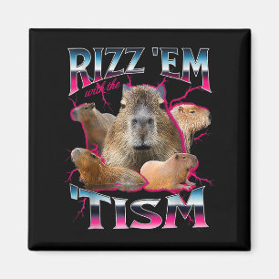 Autismus Funny Rizz Em mit dem Tism Meme Autistic Magnet
