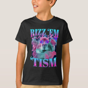 Autismus Funny Rizz Em mit dem Tismus Capybyra Mem T-Shirt