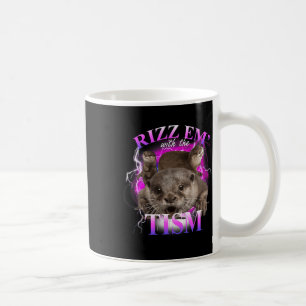 Autismus Funny Rizz Em mit dem Tismus Meme Autisti Kaffeetasse