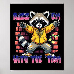 Autismus Funny Rizz Em mit dem Tismus Meme Autisti Poster