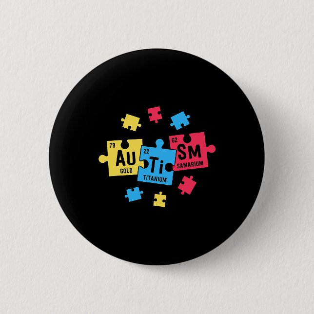 Autismus für Lehrer SPED regelmäßig auftretende Ta Button (Vorderseite)