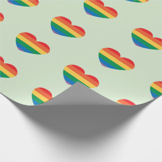 Autismus Geburtstag Bunte Regenbogenherzen Nahtlos Geschenkpapier