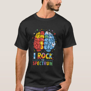 Autismus Gehirn Ich rocke das Spektrum Autism Awar T-Shirt