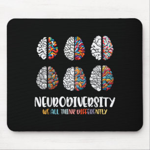 Autismus Gehirn Neurodiversität ASD Bewusstsein Mä Mousepad