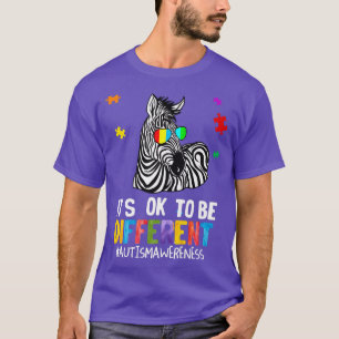 Autismus Geschenke für Männer Frauen Zebra Aspie A T-Shirt