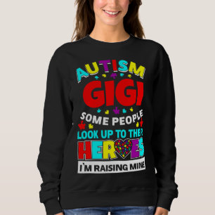 Autismus Gigi Leute schauen ihre Helden auf, die M Sweatshirt