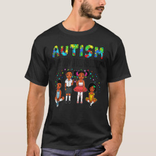 Autismus Gott sagt schwarzes Melanin christliches T-Shirt