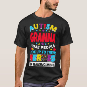Autismus Granna Menschen schauen ihre Helden auf u T-Shirt