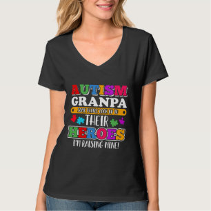 Autismus Granpa Menschen nach ihren Helden Autismu T-Shirt