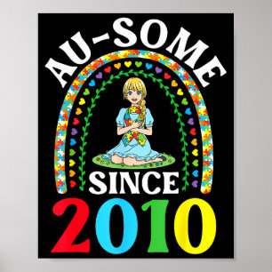 Autismus großartig awesome seit 2010 frohen 16. poster