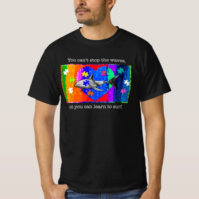 Autismus-Hai-MEN T-Shirt (Vorderseite)
