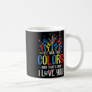Autismus Hand ich sehe Ihre wahre Farbenbewusstsei Kaffeetasse