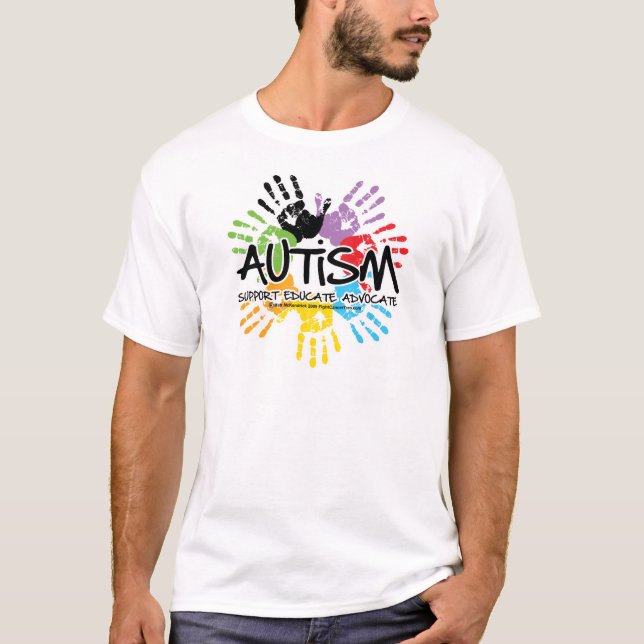 Autismus Handprint T-Shirt (Vorderseite)