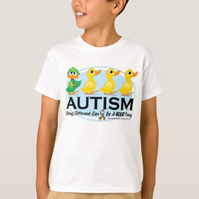Autismus-hässliches Entlein T-Shirt (Vorderseite)