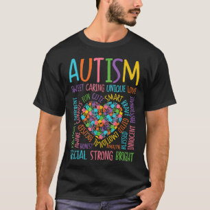 Autismus-Herz Autism-Bewusstseins-Puzzle-Beschreib T-Shirt