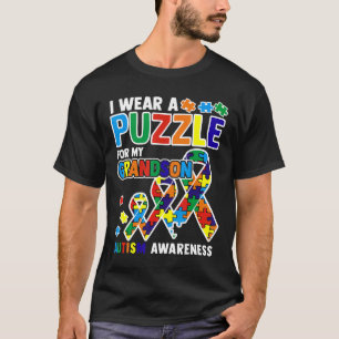 Autismus-Ich Trage Ein Puzzle Für Meinen Enkel Aut T-Shirt