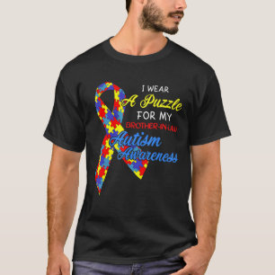 Autismus-Ich Trage Ein Puzzle Für Meinen Schwager T-Shirt