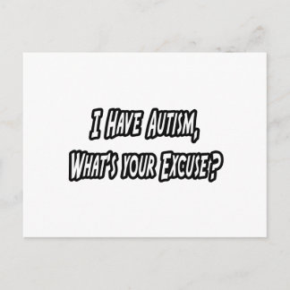 Autismus... Ihr Verzeihung? Postkarte
