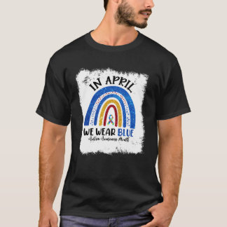 Autismus  Im April tragen wir Blau Autismus-Bewuss T-Shirt