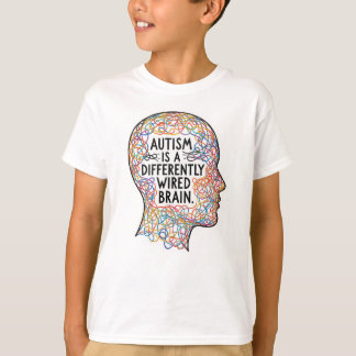 Autismus ist ein anders verkabeltes künstlerisches T-Shirt