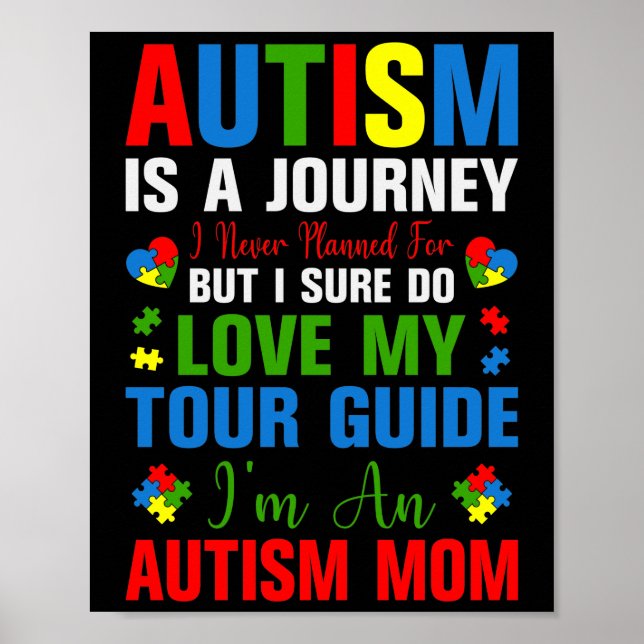 Autismus ist eine Reise, für die ich nie eine Reis Poster (Vorne)