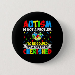 Autismus ist kein zu lösendes Problem - Autismus v Button