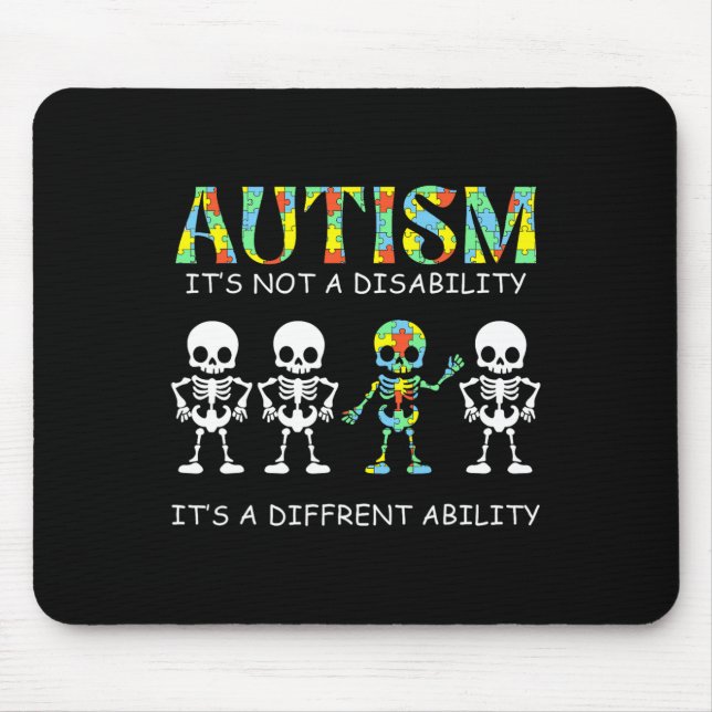 Autismus ist keine Behinderung, sondern eine ander Mousepad (Vorne)
