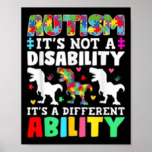 Autismus ist keine Behinderung, sondern eine ander Poster