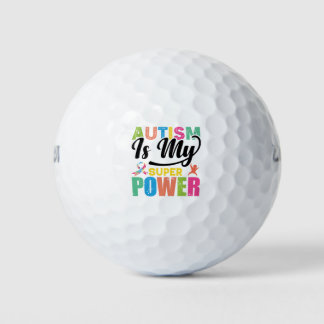 Autismus ist mein Super-Power Golfball