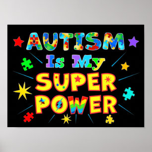 Autismus ist mein Super-Power Poster