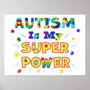 Autismus ist mein Super-Power Poster