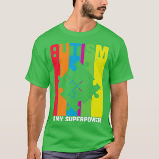 Autismus ist mein superkraftvoller Puzzleteil T-Shirt
