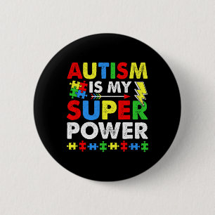 Autismus ist mein wahres Autismus-Bewusstsein für Button