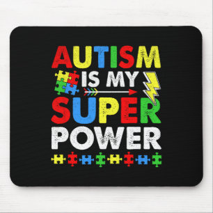 Autismus ist mein wahres Autismus-Bewusstsein für Mousepad