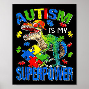Autismus ist meine Supermacht Autismus Bewusstsein Poster