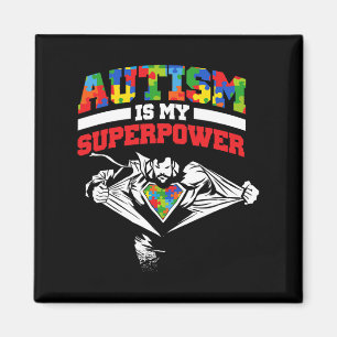Autismus ist meine Supermacht Autist Support Autis Magnet