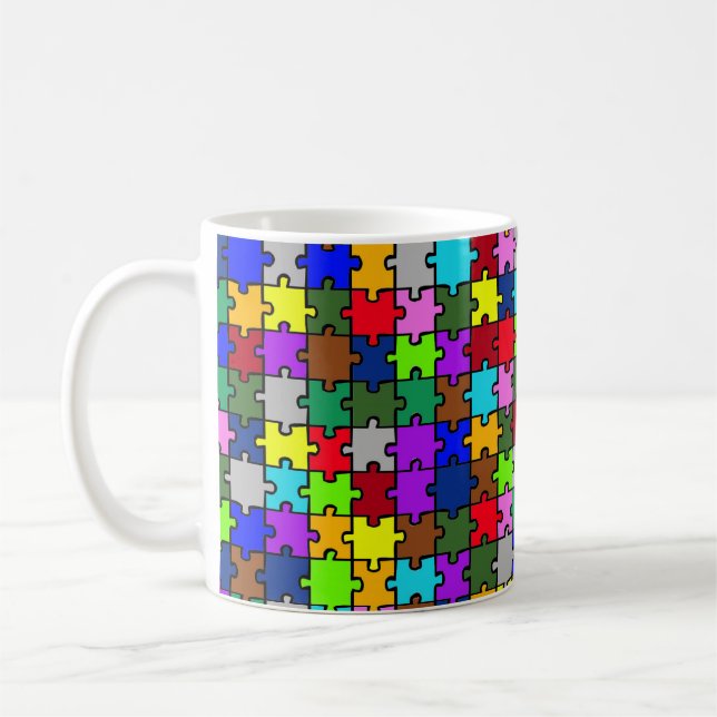 Autismus jigsaw kaffeetasse (Links)