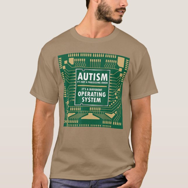 Autismus kein Fehler anderes Betriebssystem Autist T-Shirt (Vorderseite)