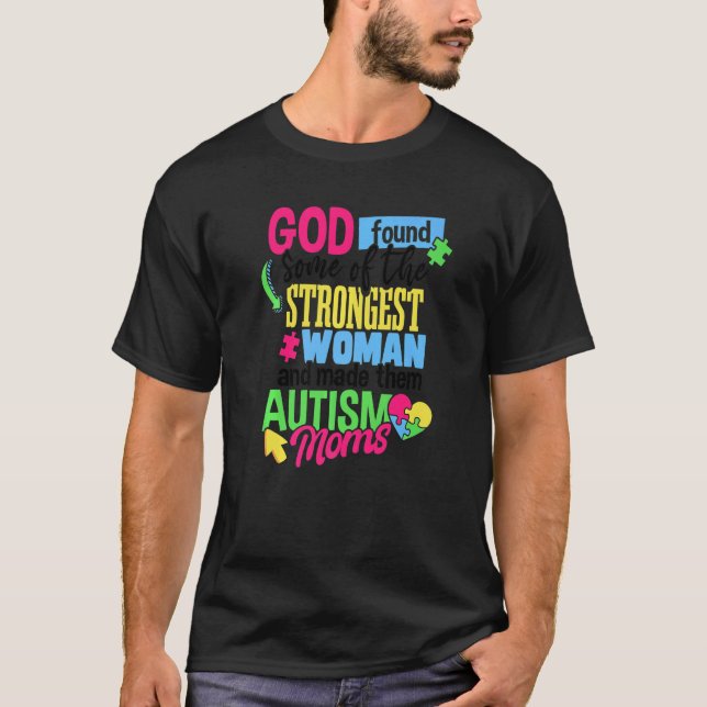 Autismus-Kinder-Monat Autismus-Mutter T-Shirt (Vorderseite)