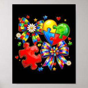 Autismus Kokette Bogen Puzzle Collage Autismus Bew Poster